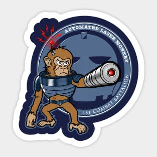 Automated Laser Monkey Sticker